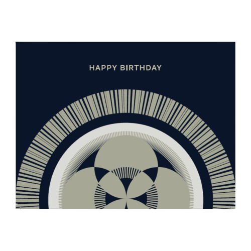 1pc-Happy Birthday notecard