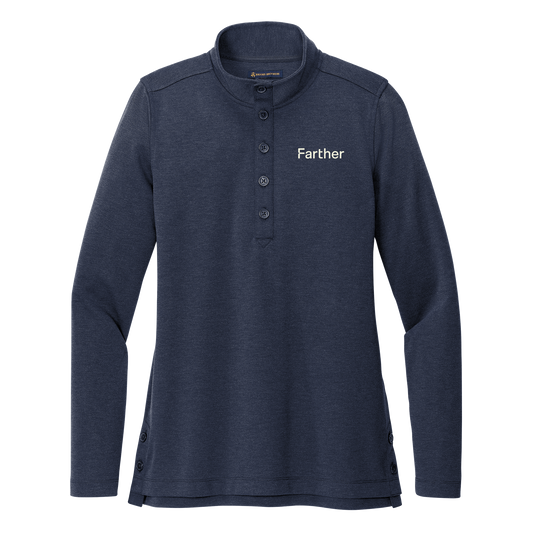 Women's Brooks Brothers® Mid-Layer Stretch 1/2-Button - Navy