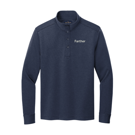 Men's Brooks Brothers® Mid-Layer Stretch 1/2-Button - Navy